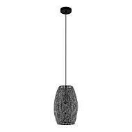 Riyadh 1-Light Pendant in Antique Black