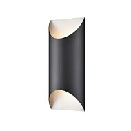 DVI Brecon Outdoor 2-Light Outdoor Wall Sconce in Stainless Steel and Black