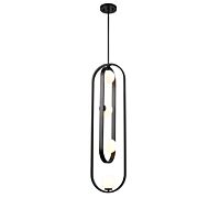 DVI Atwood 4-Light Pendant in Ebony