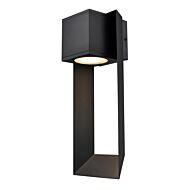 DVI Gaspe Outdoor 1-Light Outdoor Wall Sconce in Black