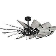 Springer 52" Hanging Ceiling Fan in Matte Black