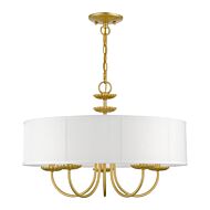 Brookdale 5-Light Pendant in Soft Gold