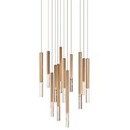 Diaphane 12-Light LED Pendant in Gold