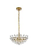 Emilia 3-Light Pendant in Brass