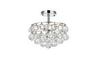 Savannah 3-Light Flush Mount in Chrome