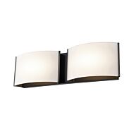 DVI Vanguard CCT LED Bathroom Vanity Light in Ebony