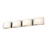 DVI Vanguard CCT LED Bathroom Vanity Light in Satin Nickel