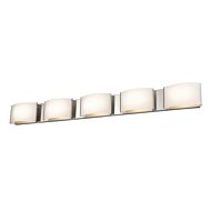 DVI Vanguard CCT LED Bathroom Vanity Light in Satin Nickel