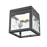 DVI Bishop LED Outdoor LED Flush Mount in Black