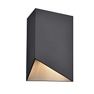 DVI Brecon Outdoor 1-Light Wall Sconce in Stainless Steel and Black