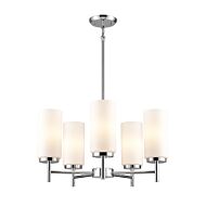 DVI Manitou 5-Light Chandelier in Chrome