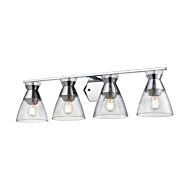 DVI Sunnybrook 4-Light Bathroom Vanity Light in Chrome