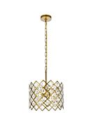 Lyla 3-Light Pendant in Brass