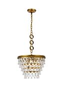 Nordic 4-Light Pendant in Brass