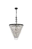 Nordic 7-Light Chandelier in Black