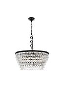 Nordic 6-Light Chandelier in Black