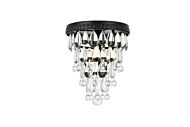 Nordic 1-Light Flush Mount in Black