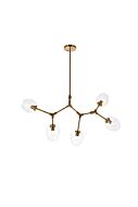 Cavoli 5-Light Chandelier in Brass