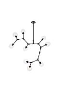 Cavoli 9-Light Chandelier in Black