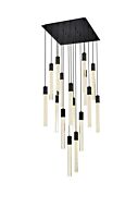 Weston 16-Light Pendant in Black