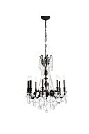 Rosalia 8-Light Chandelier in Dark Bronze