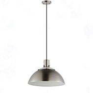 Dawn 1-Light Pendant in Satin Nickel