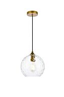 Cashel 1-Light Pendant in Brass