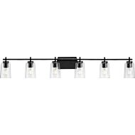 Adley 6-Light Bathroom Vanity Light Vanity in Black