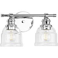 Ambrose 2-Light Bathroom Vanity Light Vanity in Polished Chrome