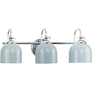 Dalton 3-Light Bathroom Vanity Light Vanity in Polished Chrome