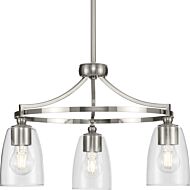 Parkhurst 3-Light Chandelier in Brushed Nickel