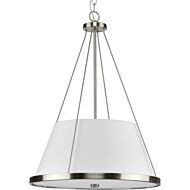 Saffert 3-Light Pendant in Brushed Nickel