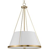 Saffert 3-Light Pendant in Vintage Brass