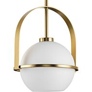 Delayne 1-Light Pendant in Brushed Bronze