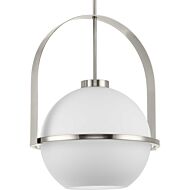 Delayne 1-Light Pendant in Brushed Nickel