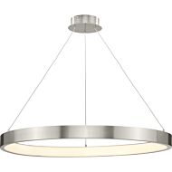 Inverse LED 1-Light LED Pendant in Brushed Nickel