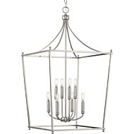 Parkhurst 8-Light Foyer Chandelier in Brushed Nickel