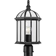 Dillard 1-Light Outdoor Post Mount in Black