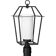 Chilton 1-Light Outdoor Post Mount in Black