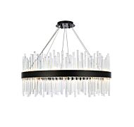 Dallas 18-Light Chandelier in Black