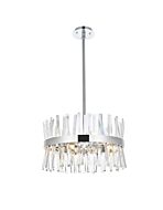 Serephina 10-Light Pendant in Chrome