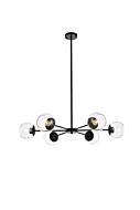 Briggs 6-Light Pendant in black