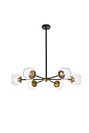 Briggs 6-Light Pendant in black