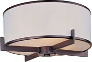 Maxim Lighting Nexus 3 Light Flush Mount, Oil Rubbed Bronze