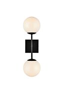 Neri 2-Light Wall Sconce in Black