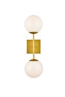 Neri 2-Light Wall Sconce in Brass