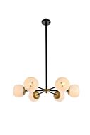 Briggs 6-Light Pendant in black