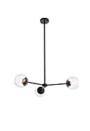 Briggs 3-Light Pendant in black