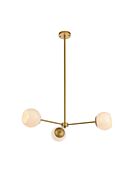 Briggs 3-Light Pendant in brass