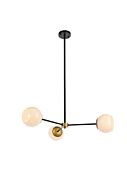 Briggs 3-Light Pendant in black